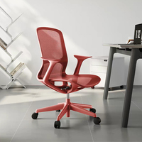 Chaise de bureau exécutive ergonomique moderne OEM avec base en acier inoxydable et revêtement en cuir PU, accoudoirs réglables - Design en maille de luxe