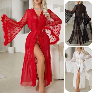 Vestaglia da Notte Sexy Personalizzata in Tessuto Non Tessuto Traspirante ed Ecologico, Cardigan Seducente per <span class=keywords><strong>Donna</strong></span> - Product Image 5