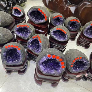 Natural Large Amethyst Cave Decor Brazil Uruguay Amethyst Cave Geode Amethyst Cluster Cathedral - Product Image 5