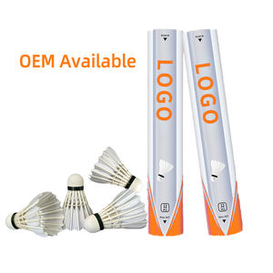 Hoge Kwaliteit <span class=keywords><strong>Dr</strong></span>-13 Toernooi Shuttle 2 Lagen Kurk Met Ganzenveer Duurzame Badminton Shuttle Voor Training Competitie - Product Image 2