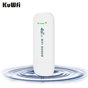 KuWFi-rúter dongle con tarjeta nano sim, módem inalámbrico pequeño 4g con cobertura wifi 4g, potencia de señal de 5v, 1a, 10 usuarios