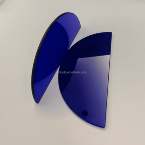 Filtres en verre optique bleu cobalt <span class=keywords><strong>QB29</strong></span> avec transmission de la lumière 50% pour le soudage - Product Image 2