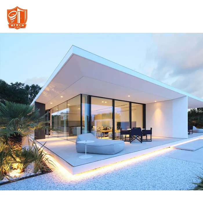 2023 latest luxury villa house patio door modern design windproof exterior soundproof aluminium sliding glass door