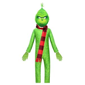 Echo vole Noël monstre aux cheveux verts Cosplay Costume One-Piece Tight Performance Outfit pour enfants TV & Movie - Product Image 5