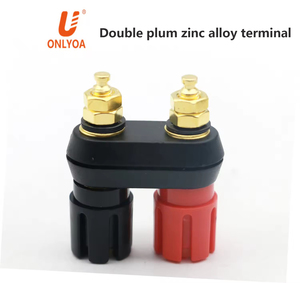 4mm Doppels ch raube Typ Vergoldete Buchse Bananen stecker Buchse Buchse Binde pfosten für Lautsprecher verstärker anschluss - Product Image 5