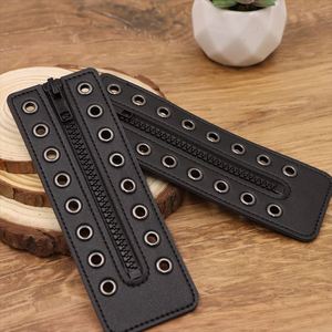 Inserts de fermeture éclair vintage à 8 trous pour bottes, en similicuir, pour la décoration des chaussures, style élégant sans lacets - Product Image 4