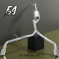 Convient pour Tank 300 400 500 2.0T 3.0T, échappement cat-back à longueurs égales avec commande électronique de soupape, silencieux de 1,5 mm avec double sortie.