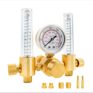 Regulador de Argón Doble para Soldadura MIG/TIG y Medidor de Flujo de Cobre para Antorcha de Soldadura TIG Hecho de Latón - Product Image 3