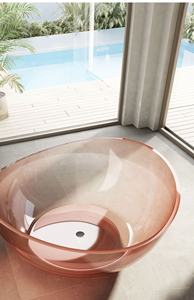 Neues Design Transparente Badewannen aus rotem Harz Moderne transparente Badewanne aus klarem Kristall Badewanne aus massivem Harz Sexy Badewannen - Product Image 5