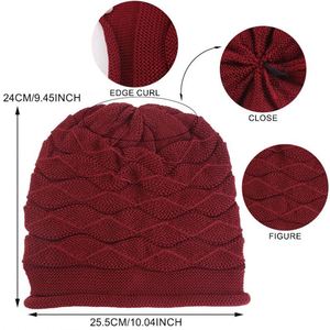 New Style Unisex Knitted <b>Winter</b> <b>Hat</b> High Quality Oversized Acrylic Beanies Solid Color Slouchy Caps - Product Image 3