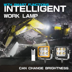 Luz de Trabajo LED Inteligente Multifunción de 12v/24v para Excavadora, Tractor y Bulldozer, con Control Remoto Inalámbrico y Cambio de Color - Product Image 2