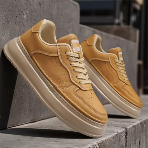 Chaussures en cuir décontractées polyvalentes haut de gamme respirantes et sportives pour hommes 2026, style rétro britannique, chaussures de travail - Product Image 4