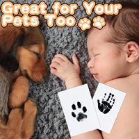 Empreinte de patte Clean Touch Ink Pad Chien ou Chat Propriétaire d'animal de compagnie Souvenir DIY Nez sans encre et Kit de fabrication d'empreintes digitales