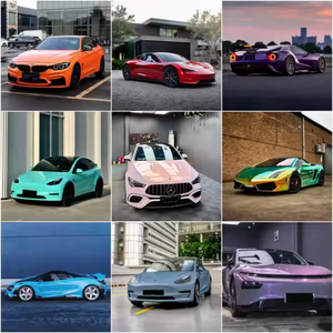 Offre Spéciale brillant véhicule vinyle <span class=keywords><strong>Wrap</strong></span> autocollant Auto voiture emballage Film PET bleu voiture <span class=keywords><strong>Wrap</strong></span> vinyle rouleau Super brillant corps complet PET PPF - Product Image 6