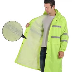 Imperméable de travail XL réfléchissant pour <span class=keywords><strong>patrouille</strong></span> routière et chantier, avec logo, imperméable et réfléchissant - Product Image 2
