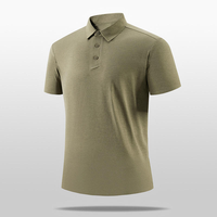 Polo de golf pour homme personnalisé avec logo, nouvelle collection été, séchage rapide, respirant, manches courtes, élégant, décontracté, pour le running