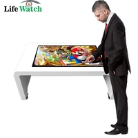 Mesa Táctil Interactiva de 32 Pulgadas, Mesa de Centro Inteligente con Android para Juegos, Pantalla Digital Multitáctil para Educación Infantil