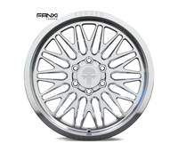 Jantes en alliage forgé à profil profond 20x10 20x12 22x12 22x14 24x14 26x16 chromées polies 20/22/24/26/28 pouces 8 trous pour camions