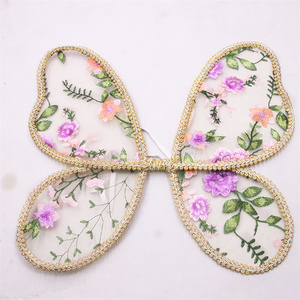 Alas de Mariposa Bordadas a Mano para Niños, Decoración de Encaje para Fiestas de Navidad y Halloween, Alas de Mariposa para Bebés - Product Image 2