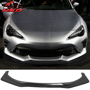 Compatible con Toyota 86 GT86 FT86 17-20, Estilo IKON, Labio de Parachoques Delantero Negro Sin Pintar - Piezas de Auto PU, Accesorios Automotrices - Product Image 1