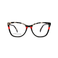 F-7709 Nouveau modèle de montures de lunettes en acétate de stratification à la mode grossiste de lunettes optiques de haute qualité