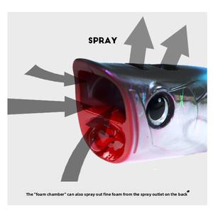 <span class=keywords><strong>Leurre</strong></span> de pêche en <span class=keywords><strong>mer</strong></span> ABS à action de vague d'eau de surface, grand format, 8,5g 15g, crankbait zigzag, appât dur artificiel pour eau douce et marine - Product Image 4