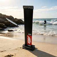 Mât en carbone haute performance HM 75 cm, durable, noir, avec option de logo personnalisé pour le kitesurf et l'hydrofoil