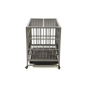 Jaula Perrera Personalizada de Metal para Exteriores con Diseño Artístico para <span class=keywords><strong>Husky</strong></span> y Gatos Grandes con Puertas Dobles - Product Image 5