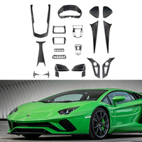 Kit intérieur en carbone sec Aven Tador 2011-2024 LP700 LP720S LP700 LP740 SVJ, autocollants et accessoires de remplacement pour voitures, pièces automobiles