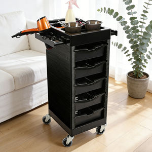 थोक नाई की दुकान के साथ काले नाई ट्रॉली की दुकान काले बार्बर ट्रॉली - Product Image 4