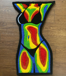 Noir blanc fait à la main doux anti-dérapant haute Pile <span class=keywords><strong>tapis</strong></span> lettres conception exercice personnalisé voyage prière pique-nique voiture Golf-commande minimale - Product Image 4