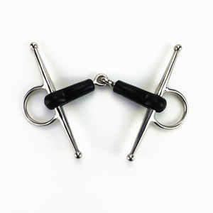 Broca de caballo de mejilla completa de acero inoxidable duradero con junta cubierta de goma flexible y boca de caballo - Product Image 3