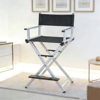 Chaise pliante en aluminium pour accessoires de photographie de camping en plein air, facile à transporter, siège haut, personnalisée