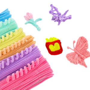 100 Piezas/Lote de Limpiapipas de Colores Schneier, Juguete <span class=keywords><strong>Educativo</strong></span> DIY, <span class=keywords><strong>Material</strong></span> de Poliéster, Modelo QH4005 - Product Image 1