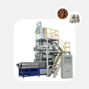 fully automatic Double screw expanded dog food production line pet food processing machine