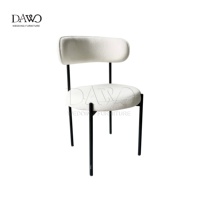 Chaises de salle à manger en métal empilables modernes et simples, chaise de luxe pour restaurant, mariage, loisirs