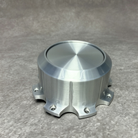 Cache-moyeu flottant personnalisé avec logo, résistant à la corrosion, finition argentée, en alliage d'aluminium forgé pour jantes en alliage