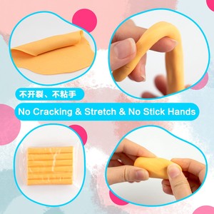 XinyiArt 24 couleurs d'argile polymère non toxique non collante cuite au <span class=keywords><strong>four</strong></span> avec outils de sculpture pour enfants et artistes - Product Image 3