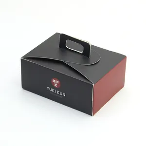 กล่องใส่เค้กกระดาษแข็งซูชิกล่องสำหรับใส่น้ำชายามบ่ายกล่องใส่เค้กแบบพิเศษออกแบบได้ตามต้องการ