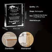 Produits de santé mentale 2026 : Cube décoratif en acrylique pour la maison, souvenirs de table, en stock – Cadeau de remise de diplôme universitaire pour étudiants