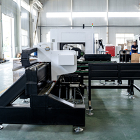 Mesin Pemotong Pipa Logam CNC Fiber Laser MKLASER MK-6024T2C1000w 2000w Kecepatan Tinggi Dua Chuck Harga Bagus