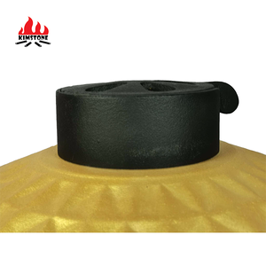 Chinese Top Hot Sale Auplex 24 Inch Diamond Surface kamado <span class=keywords><strong>Grill</strong></span> with Stainless Steel Stand for Outdoor and Picnic - Product Image 6