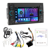 BQCC 7" Android 12 GPS Navigator CarPlay 2DIN Universal Ford Mondeo S-max Focus C-MAX Galaxy Feist dengan Bantuan Mundur Seluruh Dunia