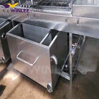 Équipement de nettoyage des bacs de recyclage industriels, machine à laver les conteneurs pointus réutilisables, laveuse tunnel pour les conteneurs de déchets médicaux