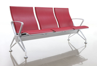 Chaises de lien de rangée de banc d'attente d'hôpital avec des sièges de coussin d'unité centrale chaise d'attente 3 places chaise d'aéroport