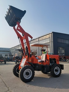 Mini-chargeuse sur pneus compacte à faible coût d'expédition, <span class=keywords><strong>moteur</strong></span> PLC Huade, pneus pneumatiques, capacité de charge de 0,7 tonne, modèle court - Product Image 6