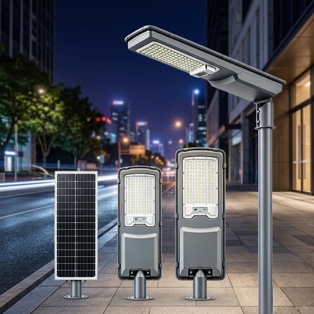 New Style IP65 Waterproof Aluminum 25W 35W Customized Pathway Street Lamps 6000k Outdoor Solar High Pole LED Road Light
