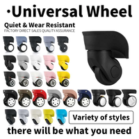 Roues de remplacement universelles pour valises à roulettes de 22 à 24 pouces, renforts de roulettes avec caoutchouc et nylon, accessoires pour bagages