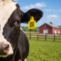 Nouvelle étiquette d'oreille intelligente en TPU pour ferme avec solution RFID et capteur de température pour la gestion du bétail