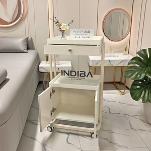 Carrito Especial para Salón de Belleza, Carrito Móvil de Peluquería de Lujo, Estante de Almacenamiento de Herramientas, Carrito de Almacenamiento para Peluquería, Uñas y Salón de Belleza - Product Image 5